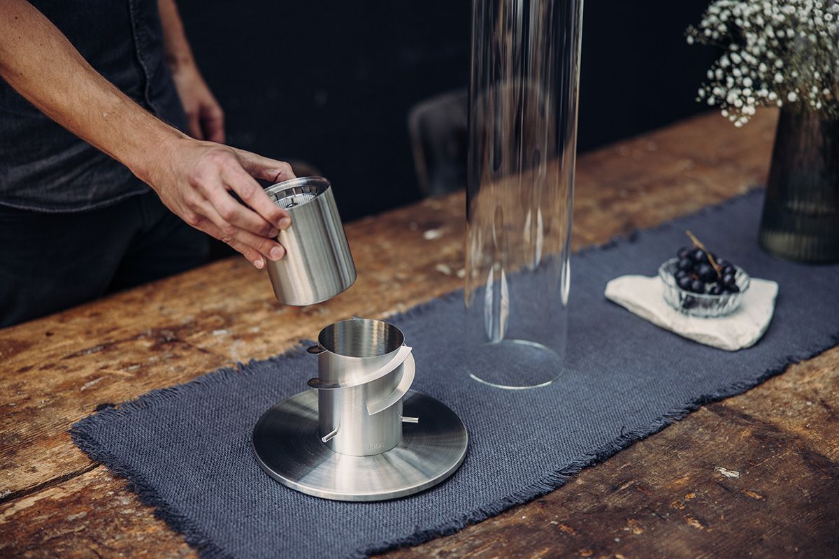 Höfats SPIN 1200 Bio-Burner mit Eco-Ring und Löschdeckel