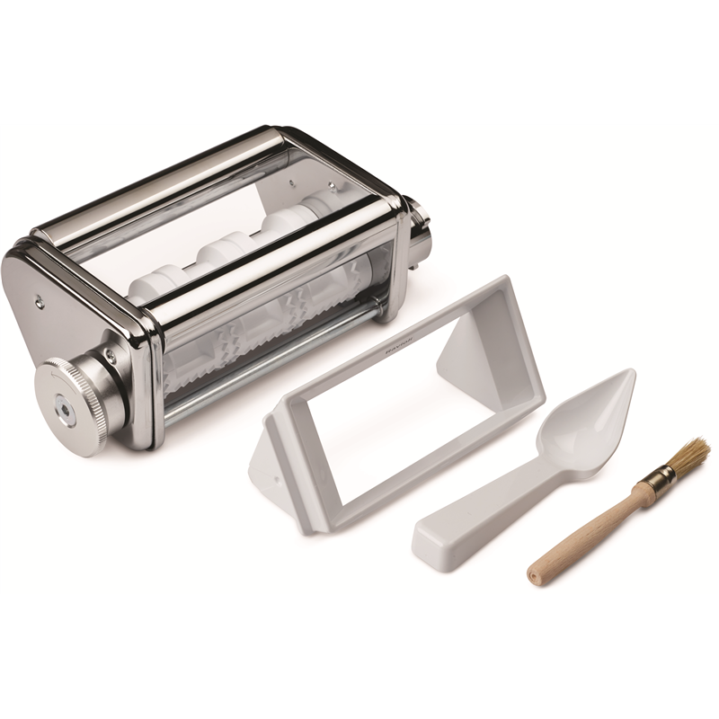 Kenwood Ravioli-Aufsatz, für 3x4,5cm Teigtaschen, manuelle Steuerung, Reinigungsbürste, Einfülllöffel KAX93.A0ME