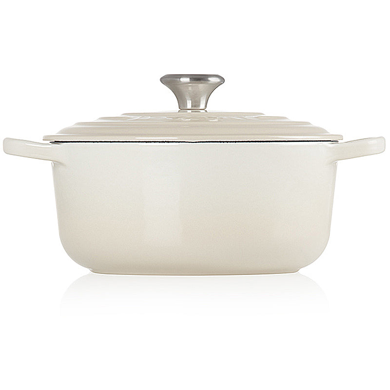 Le Creuset Bräter Signature rund 20 cm Meringue