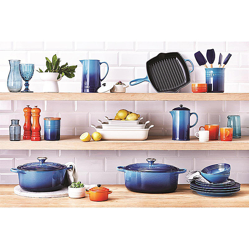 Le Creuset Bräter Signature rund 26 cm Azure