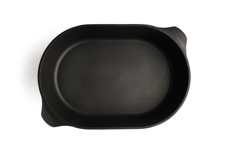 WOLL NOWO Jumbobräter, oval 40 x27 cm, mit Glasdeckel Induktion NB-NTI-1056
