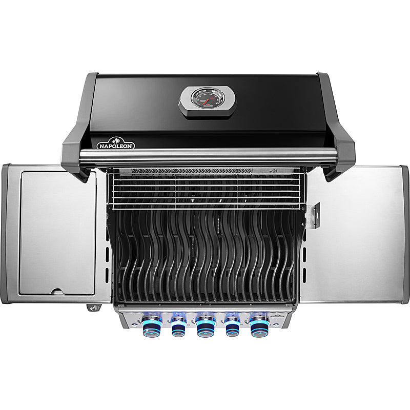 Napoleon Rogue PRO-S 425 Gas Grill with Cast Iron Grates, Black, incl. Rotisserie