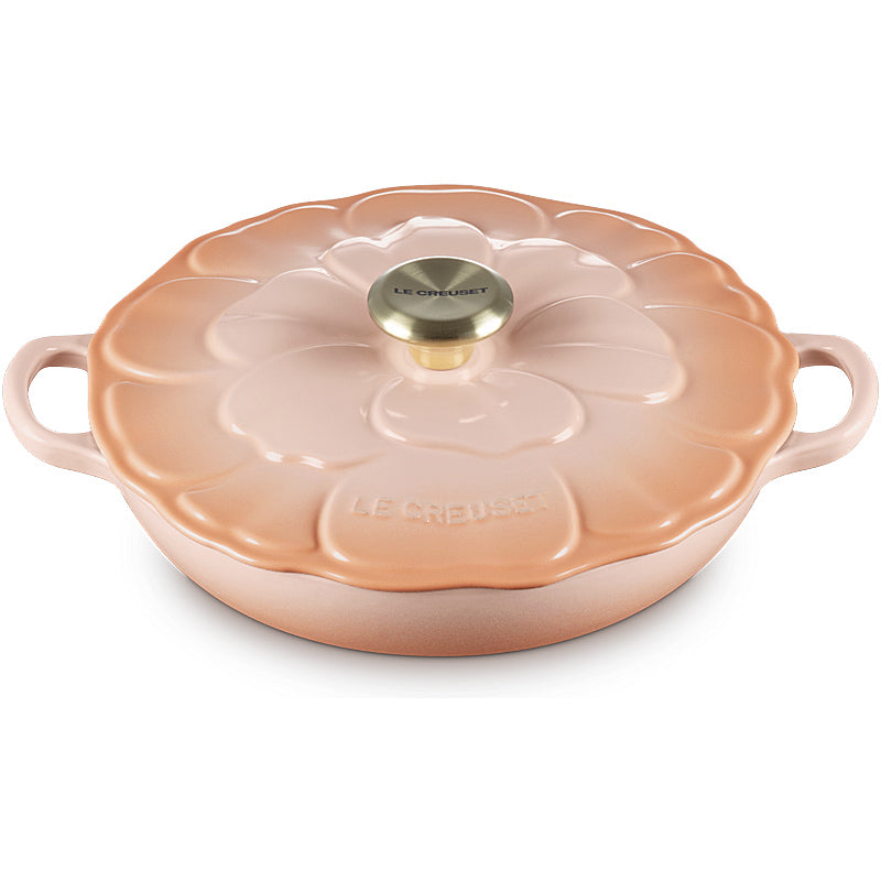 Le Creuset Gourmet-Profitopf Signature Blume 26 cm Pêche