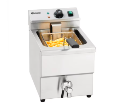 Bartscher Fritteuse 8 Liter mit Ablasshahn 3,25 kW 150107