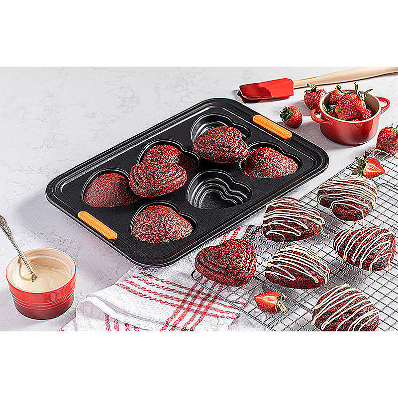 Le Creuset 6er Herzform gestuft