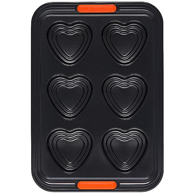 Le Creuset 6er Herzform gestuft