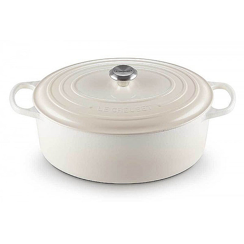 Le Creuset Bräter Signature oval 29cm Meringue