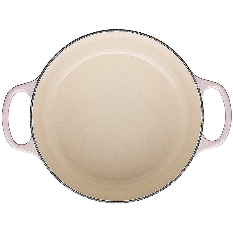 Le Creuset Bräter Signature rund 24 cm Shell Pink