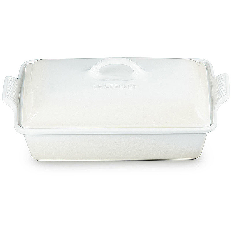 Le Creuset Auflaufform Tradition mit Deckel 33 cm Meringue