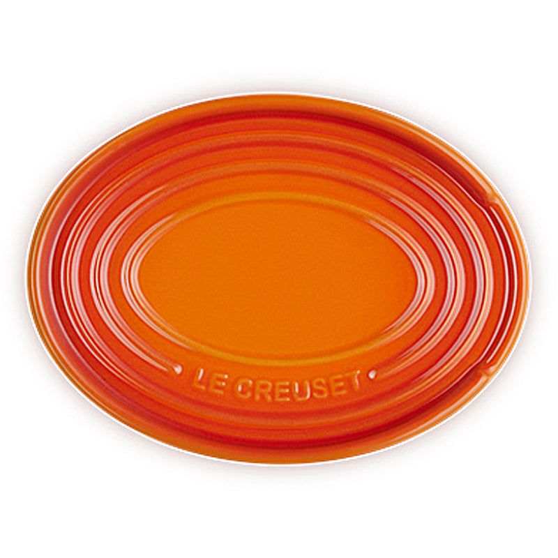 le Creuset Löffelablage oval 16 cm Ofenrot