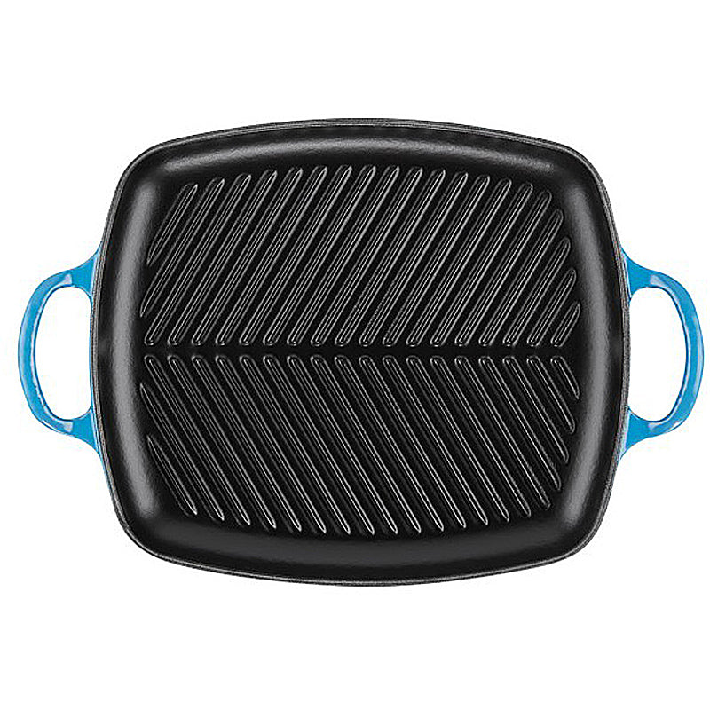 Le Creuset rechteckige Grillplatte Signature 30 cm Azure