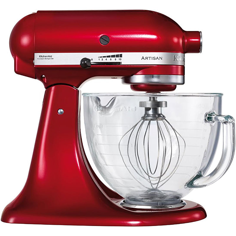 Kitchenaid 5KSM156ECA Küchenmaschine Liebesapfelrot mit Glas-Rührschüssel