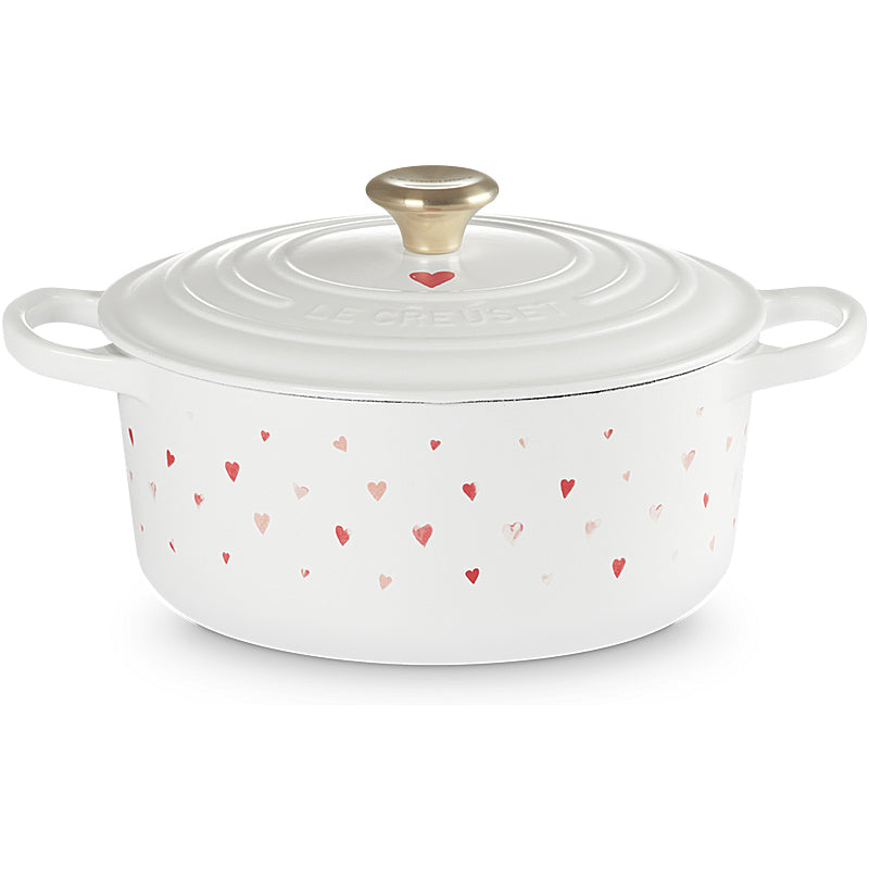 Le Creuset Bräter rund Signature 22 cm Hearts