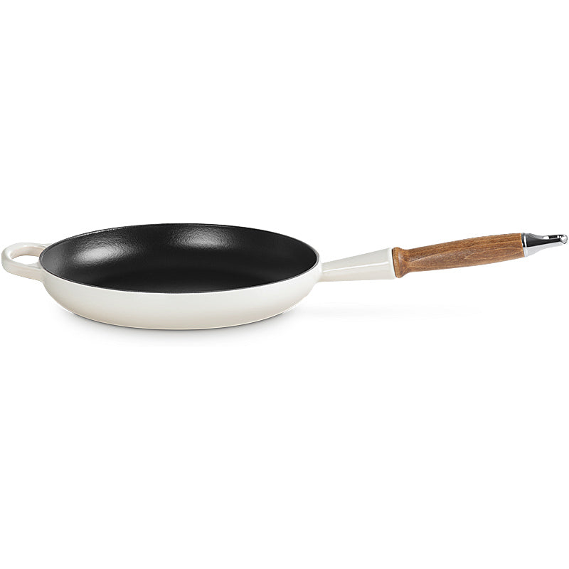 Le Creuset Bratpfanne mit Holzgriff Signature 26 cm Meringue