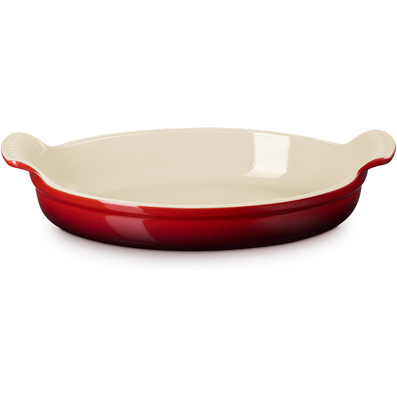 Le Creuset Auflaufform Tradition oval 28 cm Kirschrot