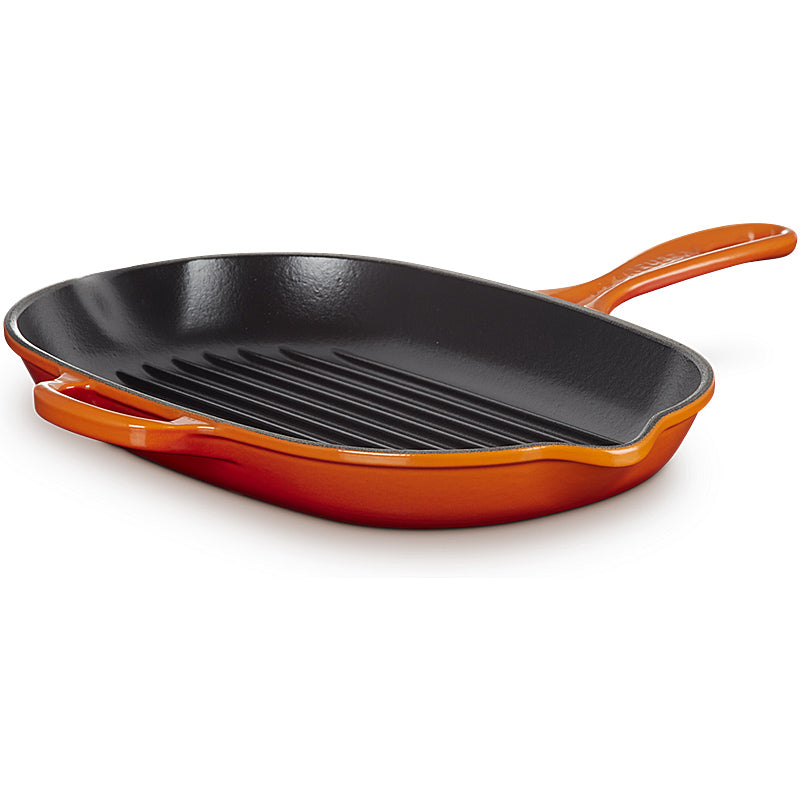 Le Creuset Grillpfanne oval Signature 32cm Ofenrot