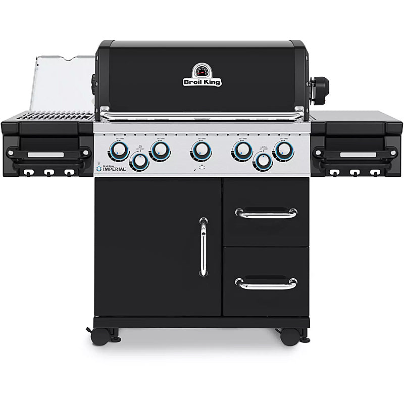 Broil King IMPERIAL 590 IR Black Gas Grill with Infrared Side Burner
