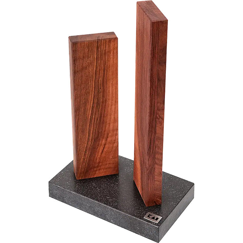 Kai Messerblock, Walnussholz mit Granitsockel STH-4.3