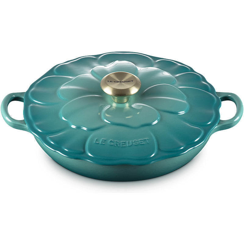 Le Creuset Gourmet-Profitopf Signature Blume 26 cm Bleu Riviera