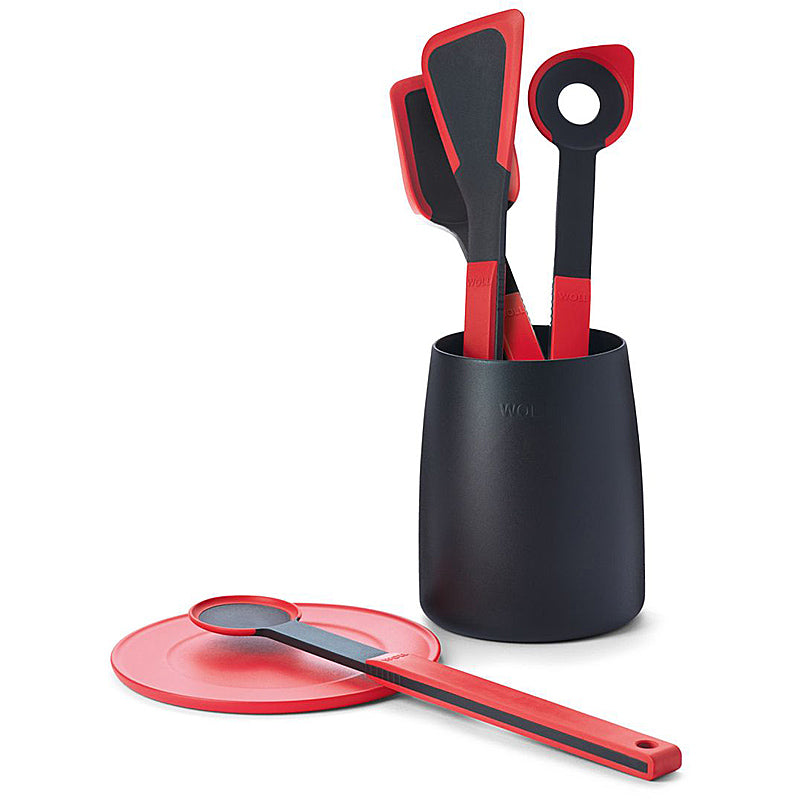 Woll CookIT Küchenhelferset Schwarz/Rot
