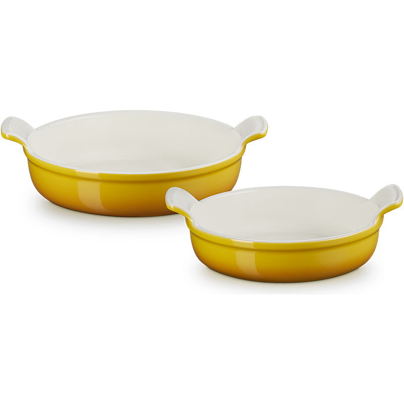 Le Creuset Tradition Round Casserole Dish Set 20/24 cm Nectar
