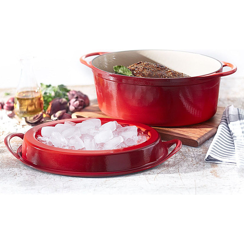 Le Creuset BRÄTER DOUFEU OVAL 32 CM KIRSCHROT