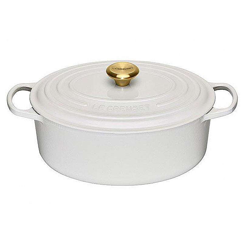 Le Creuset Bräter oval Signature 31 cm White