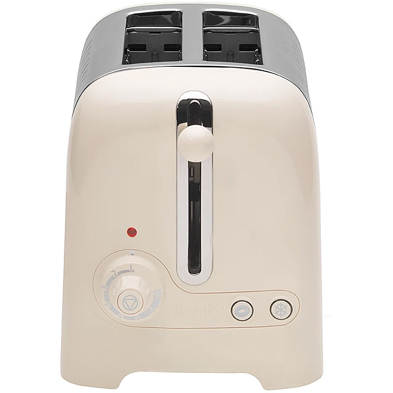 Dualit Lite Gloss Toaster 2-Schlitz Canvas White
