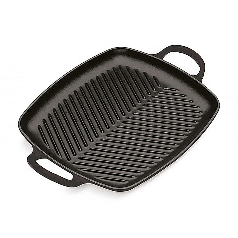 Le Creuset Rechteckige Grillplatte Signature 30 cm Schwarz