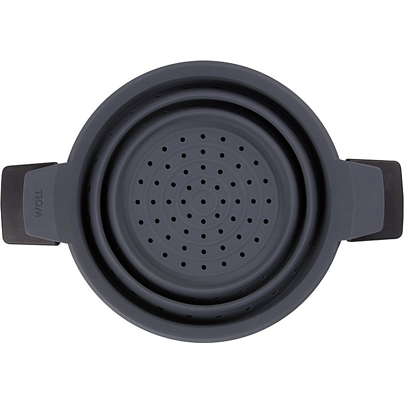 WOLL Concept Plus Gusstopf Induktion inkl. Deckel u. Siebeinsatz in Box, 24 cm Ø, 13,5 cm hoch, 5,0 l 124-1CPI