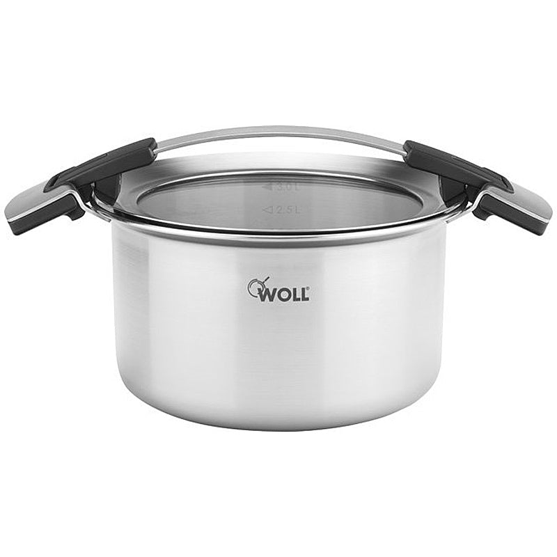 WOLL CONCEPT - 5-ply Edelstahltopf, 20 cm Ø; 11,5 cm hoch; 3,5 Liter; inkl. Deckel 120CO