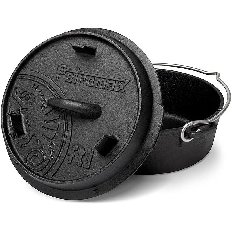 Petromax Feuertopf (3qt) planer Boden (ohne Füße) ft3-t