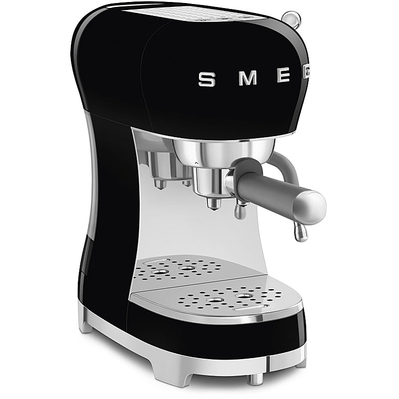 SMEG ECF02BLEU 50's Style Espresso-Kaffeemaschine Schwarz