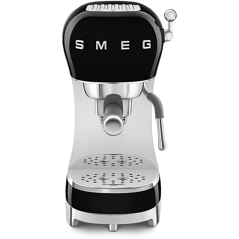SMEG ECF02BLEU 50's Style Espresso-Kaffeemaschine Schwarz