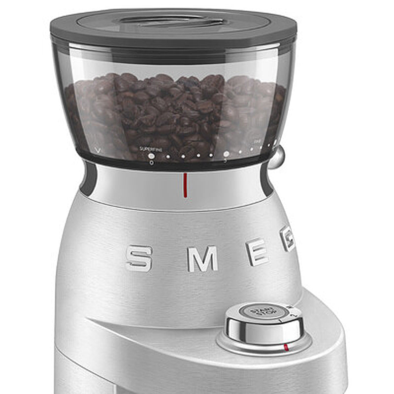 SMEG CGF02SSEU Kaffeemühle Farbe: Aluminium