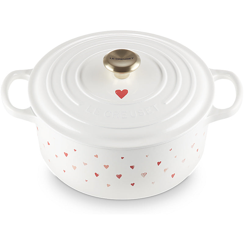 Le Creuset Bräter rund Signature 22 cm Hearts