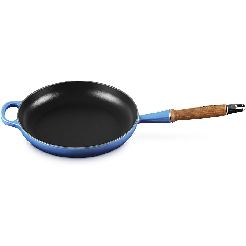 Le Creuset Bratpfanne mit Holzgriff Signature 26 cm Azure