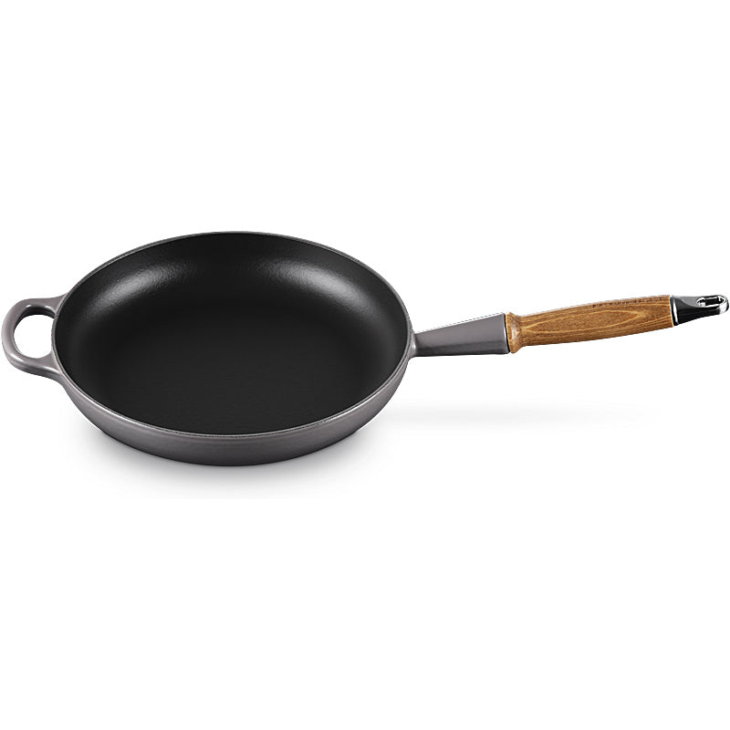 Le Creuset Signature frying pan with wooden handle, 26 cm, Flint