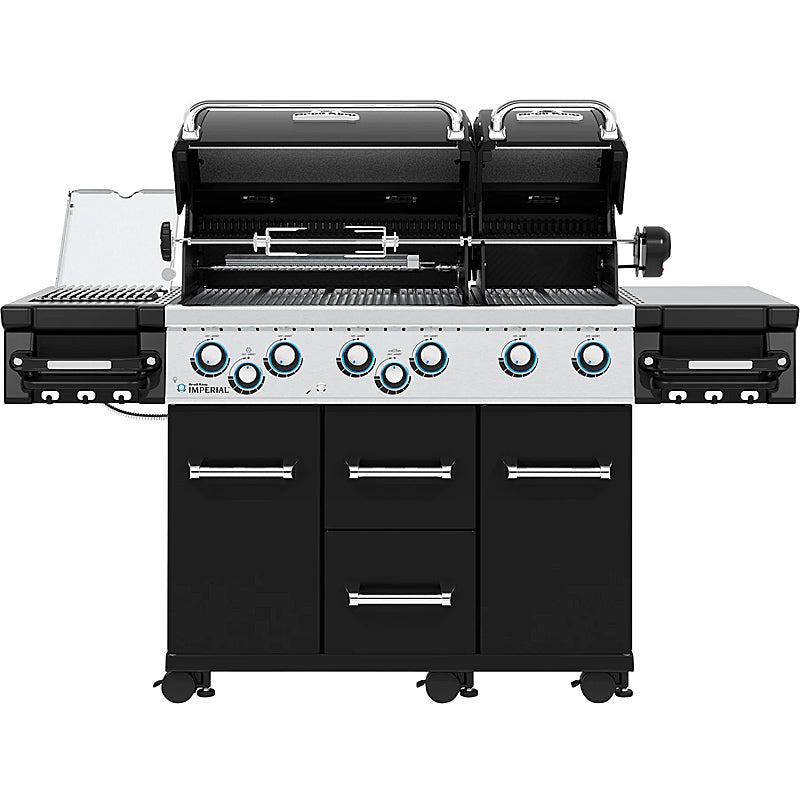 Broil King Imperial 690 IR Black Gasgrill mit Infrarot-Seitenbrenner