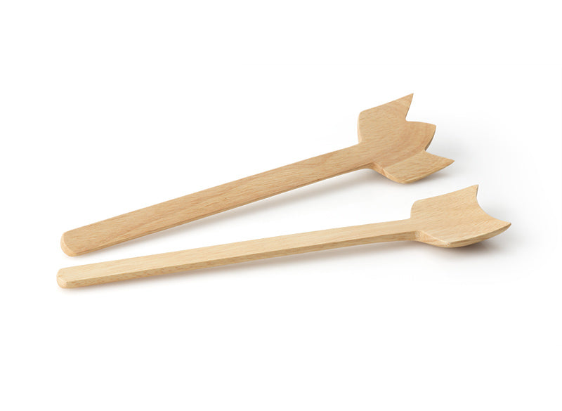 Continenta Salatbesteck Simple, Gummibaum