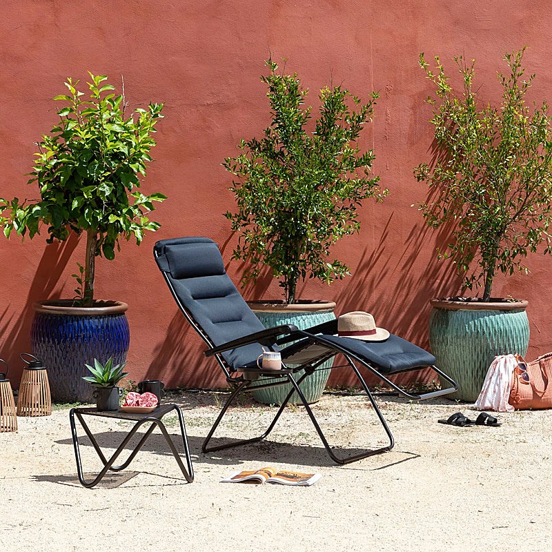 Lafuma RSX XL Clip Relaxation Chair Air Comfort Zero Gravity Color: ACIER TUBE NOIR LFM2059-6135