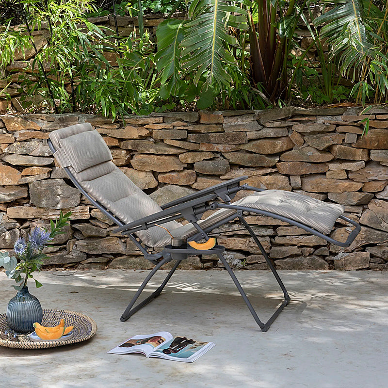 Lafuma Futura Be Comfort relaxation lounger color: MOKA TUBE TITANE LFM3130-9935