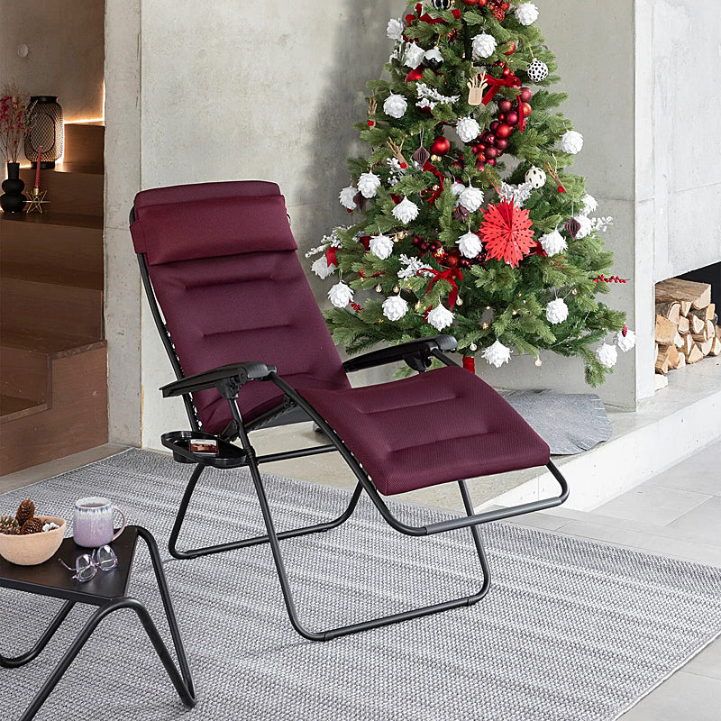 Lafuma RSX Clip relaxation chair Air Comfort Zero Gravity Color: BORDEAUX TUBE NOIR LFM2058-3186