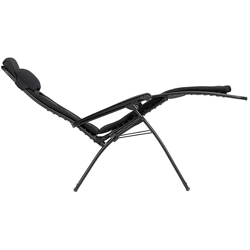 Lafuma RSX Clip Relaxation Chair Air Comfort Zero Gravity Color: ACIER TUBE NOIR LFM2058-6135