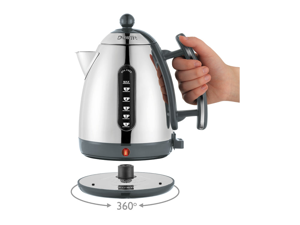 Dualit Lite Wasserkocher Edelstahl/ grau
