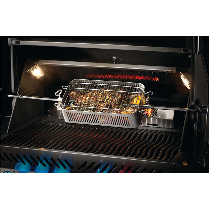 Napoleon Edelstahl-Grillkorb für Drehspieß, einstellbar 57013