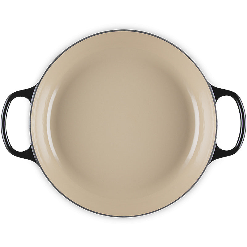 Le Creuset Gourmet-Profitopf m. Glasdeckel Signature 30 cm Schwarz Glänzend