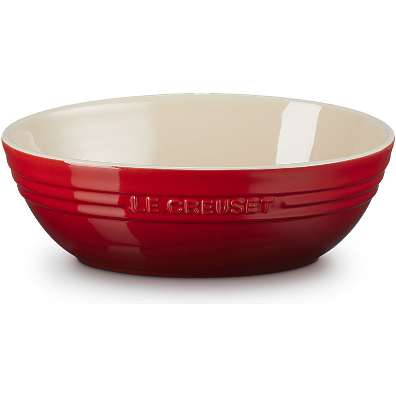 Le Creuset Servierschale oval 29 cm Kirschrot
