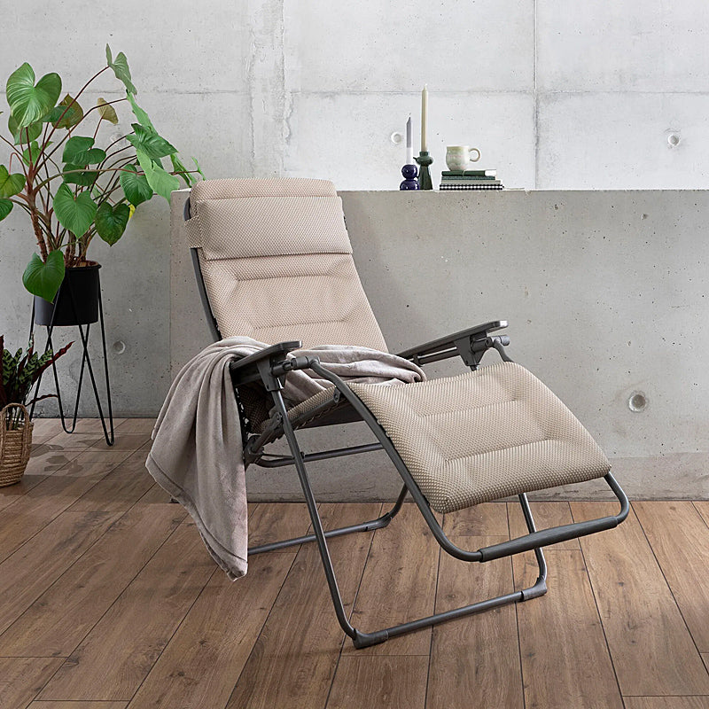 Lafuma Futura Be Comfort relaxation lounger color: MOKA TUBE TITANE LFM3130-9935