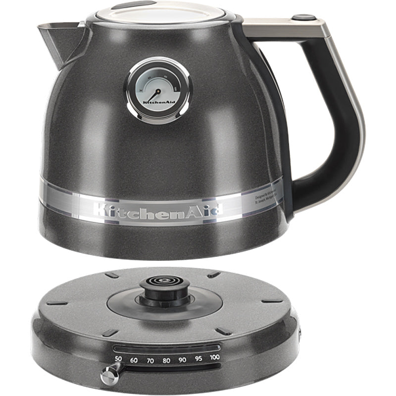 KitchenAid Artisan 5KEK1522EMS Wasserkocher – 1,5L Edelstahl in Medaillon Silber